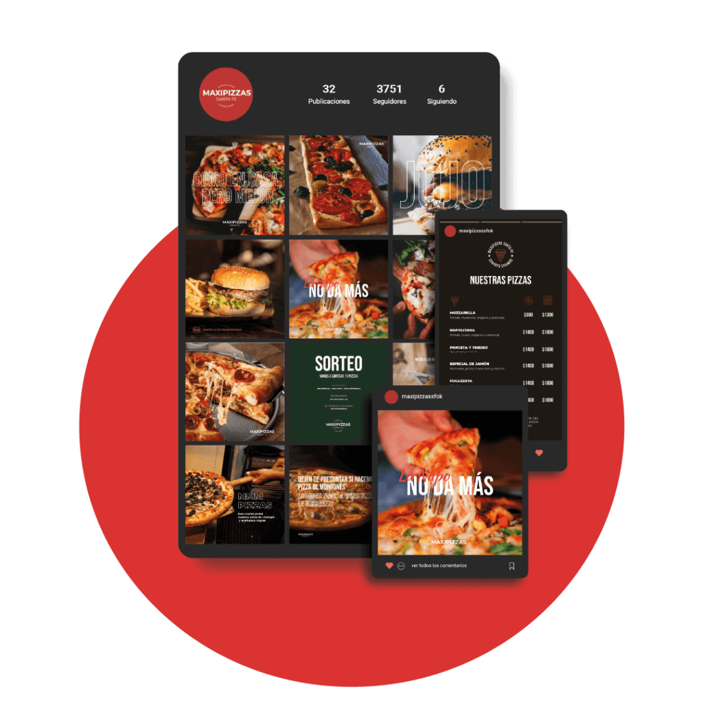 Diseño de redes sociales para un restaurante de comida rápida