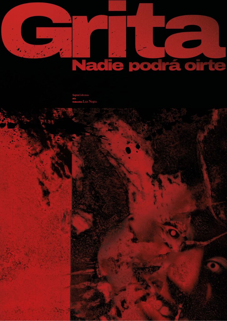 Afiche de Halloween rojo