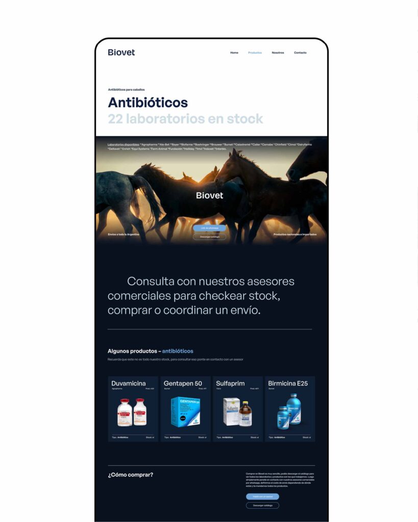 Diseño de sitio web para farmacia