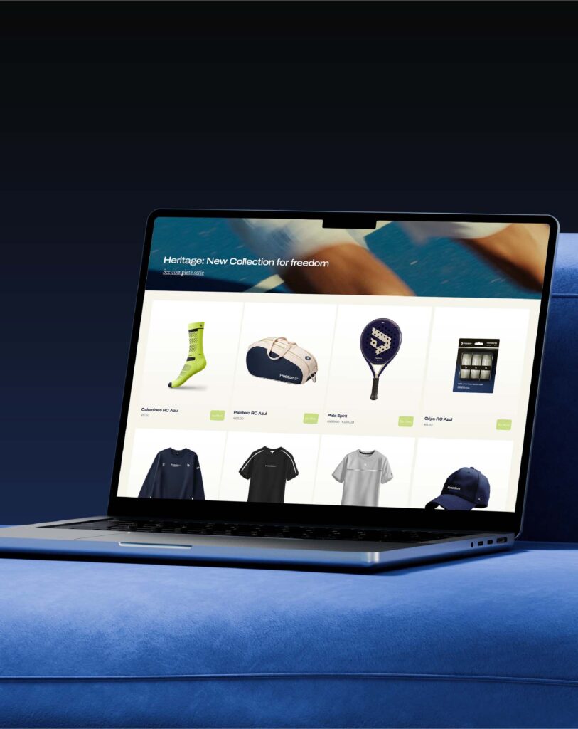 Tienda online para marca de ropa deportiva