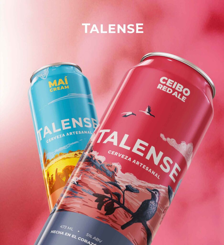 Diseño de latas de cerveza artesanal